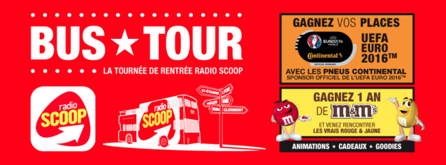 Le Bus Tour : la tournée de rentrée de Radio Scoop Le Bus Tour : la tournée de rentrée de Radio Scoop