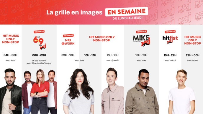 Belgique : NRJ repense sa grille des programmes