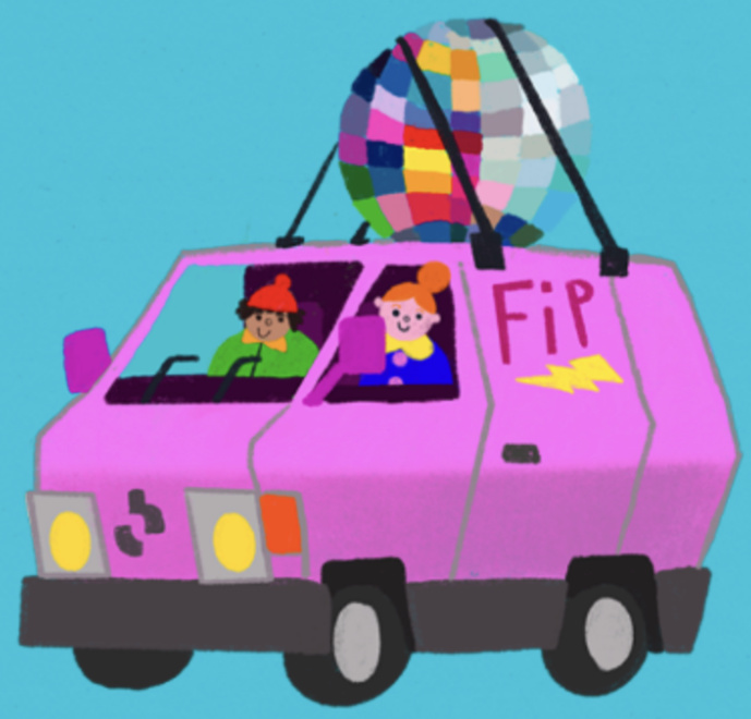 FIP : "La Discomobile" stationne à l’Hôtel de Sully FIP : "La Discomobile" stationne à l’Hôtel de Sully