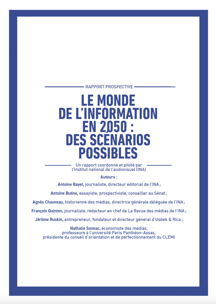 L'INA dévoile 3 scénarios possibles de l’évolution de l’information L'INA dévoile 3 scénarios possibles de l’évolution de l’information