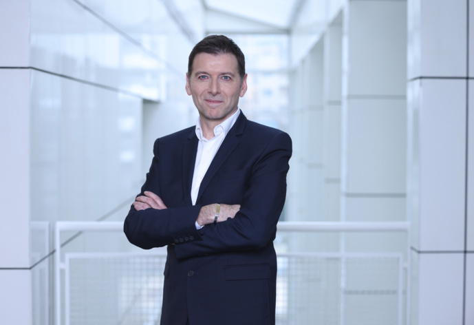 Alain Liberty, directeur général des radios musicales du pôle Lagardère Radio. © Frédéric Bukajlo / CAPA Pictures.