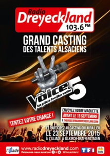 Dreyekland organise le casting Alsacien de The Voice
