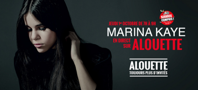Marina Kaye dans les studios d'Alouette Marina Kaye dans les studios d'Alouette