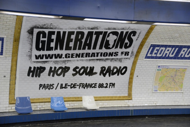 Generations s'affiche dans le métro francilien Generations s'affiche dans le métro francilien