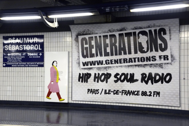 Generations s'affiche dans le métro francilien Generations s'affiche dans le métro francilien