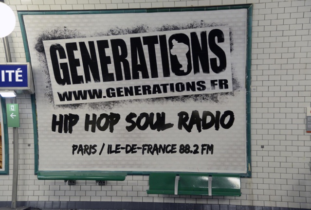 Generations s'affiche dans le métro francilien Generations s'affiche dans le métro francilien