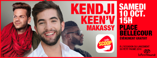 Kendji, Keen'V et Makassy en direct avec Radio Scoop