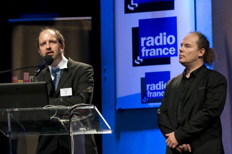 Nicolas Moulard et Xavier Filliol, les organisateurs des Rencontres Radio 2.0. © Ina