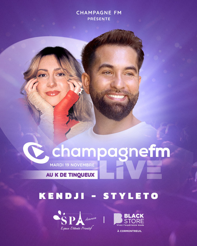 Un nouveau Champagne FM Live avec Kendji et Styleto Un nouveau Champagne FM Live avec Kendji et Styleto