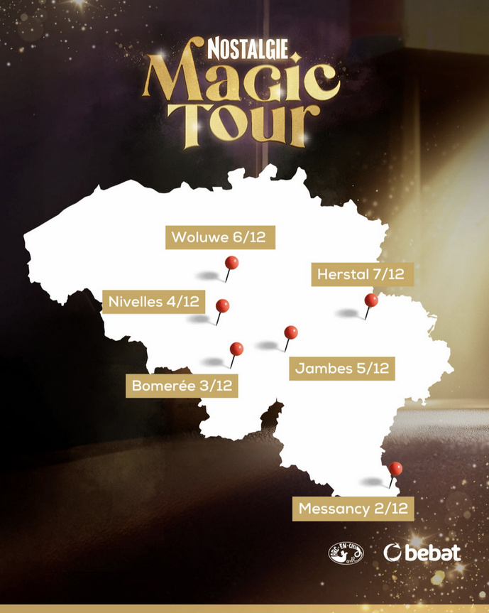 Belgique : le "Nostalgie Magic Tour" revient illuminer les fêtes Belgique : le "Nostalgie Magic Tour" revient illuminer les fêtes