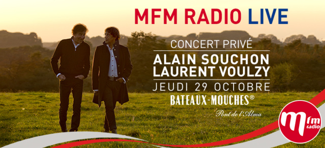 Souchon et Voulzy au MFM Radio Live