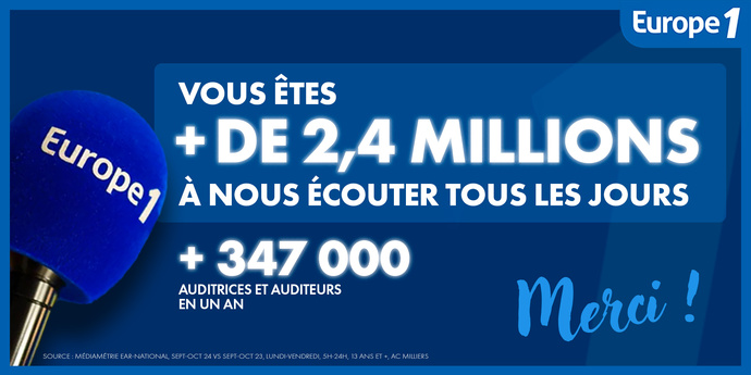 2 486 000 auditeurs écoutent Europe 1 2 486 000 auditeurs écoutent Europe 1