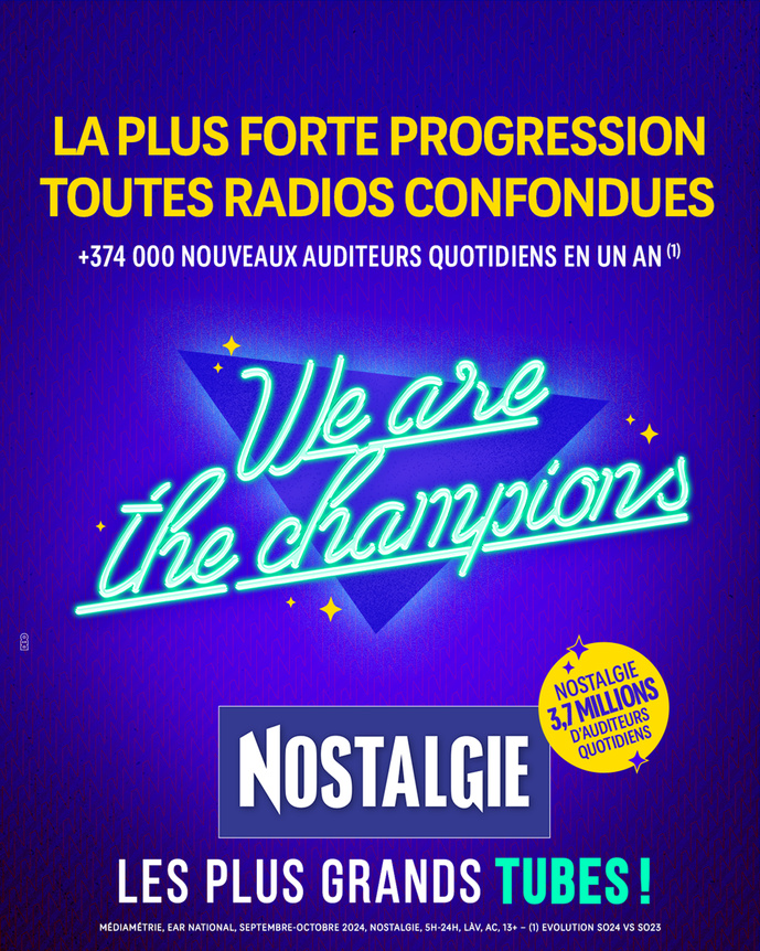 NRJ Group : une rentrée marquée par le succès de Nostalgie NRJ Group : une rentrée marquée par le succès de Nostalgie