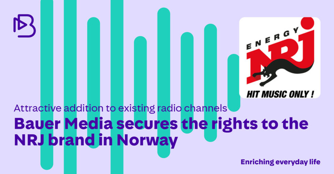 Bauer Media exploite les droits de la marque NRJ en Norvège