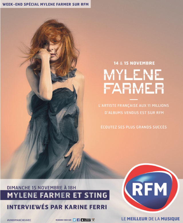 RFM : week-end consacré à Mylène Farmer RFM : week-end consacré à Mylène Farmer