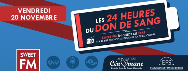 24 heures du don de sang avec Sweet FM 24 heures du don de sang avec Sweet FM