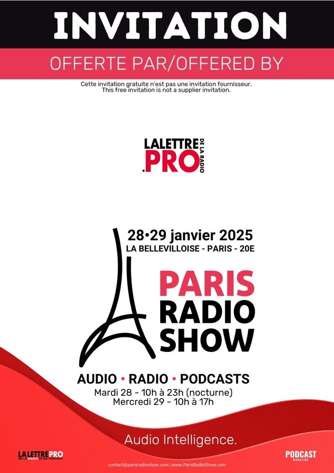 Paris Radio Show 2025 : réservez votre badge d'accès gratuit Paris Radio Show 2025 : réservez votre badge d'accès gratuit