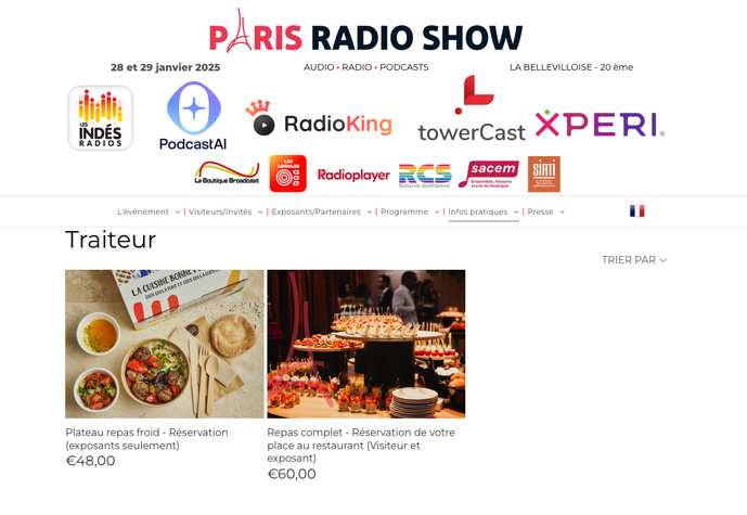 Paris Radio Show : une offre de restauration pensée pour les exposants Paris Radio Show : une offre de restauration pensée pour les exposants