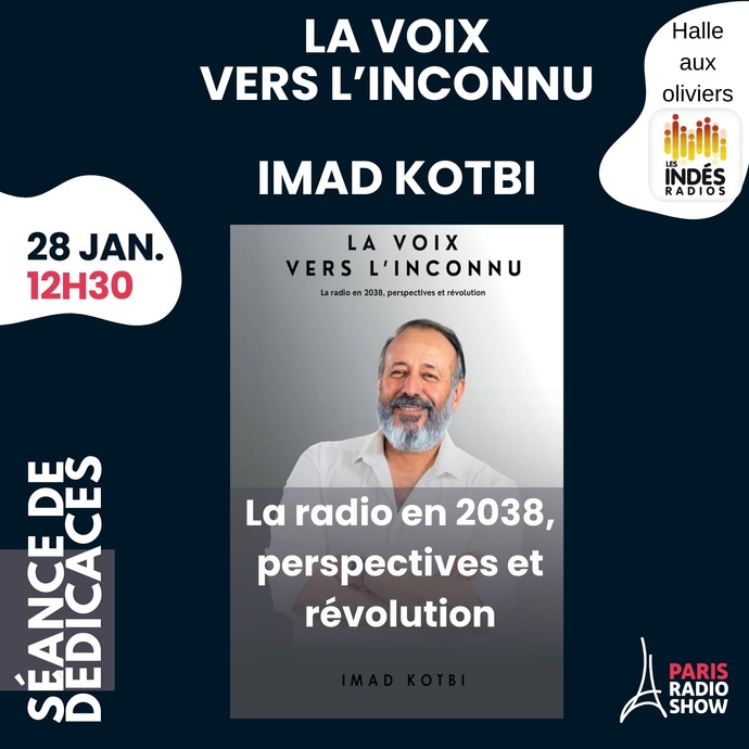 Imad Kotbi imagine la radio du futur et dédicace son livre au Paris Radio Show Imad Kotbi imagine la radio du futur et dédicace son livre au Paris Radio Show