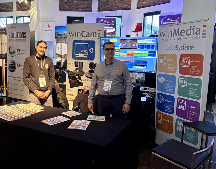 Une partie de l'équipe de WinMedia au Paris Radio Show Une partie de l'équipe de WinMedia au Paris Radio Show