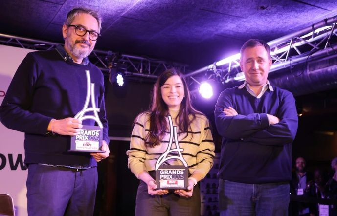 Frédéric Antelme (Nova), Lise Carrière (RMC) et Erwann Gaucher (Radio France) Frédéric Antelme (Nova), Lise Carrière (RMC) et Erwann Gaucher (Radio France)