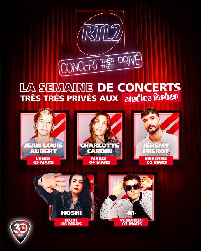 RTL2 : une semaine de concerts intimistes aux studios Ferber RTL2 : une semaine de concerts intimistes aux studios Ferber