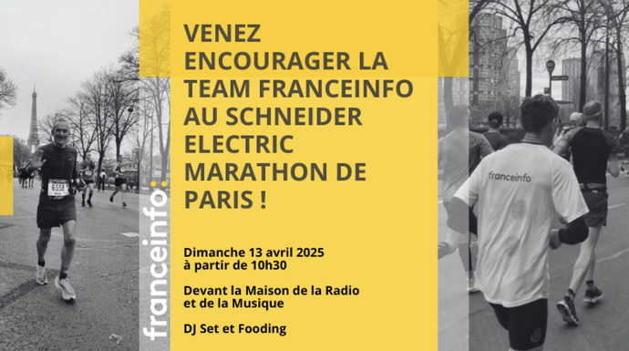 franceinfo au cœur du Schneider Electric Marathon de Paris franceinfo au cœur du Schneider Electric Marathon de Paris