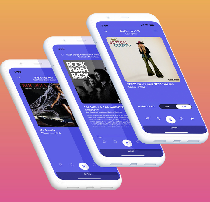 Avec l'application faidr, l’auditeur peut désactiver l’animateur