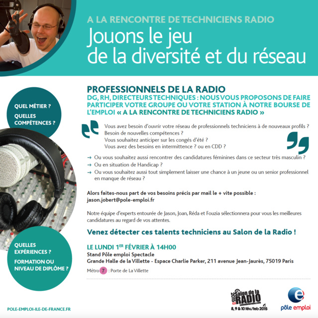 Pôle Emploi au Salon de la Radio Pôle Emploi au Salon de la Radio