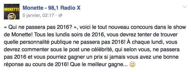 Québec : le concours "douteux" de Radio X Québec : le concours "douteux" de Radio X