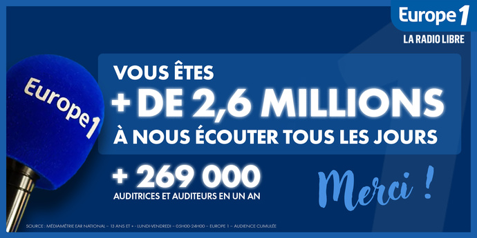 Europe 1 signe sa 7e hausse consécutive d'audience Europe 1 signe sa 7e hausse consécutive d'audience