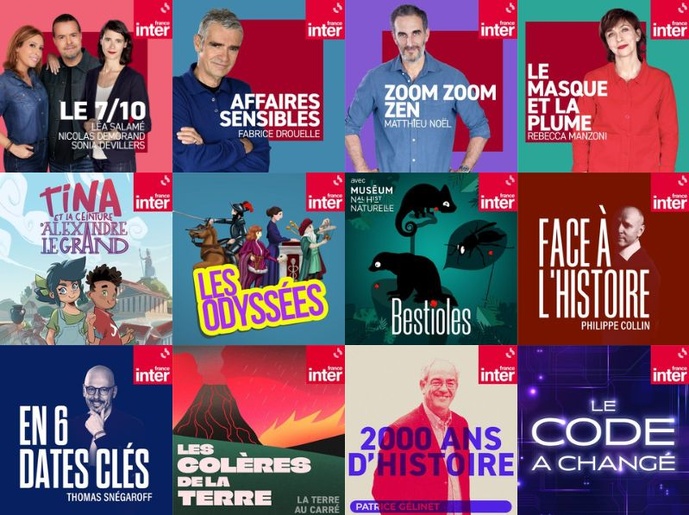France Inter, locomotive des podcasts en France en mars 