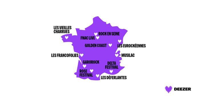 Deezer renforce son soutien auprès des festivals français Deezer renforce son soutien auprès des festivals français