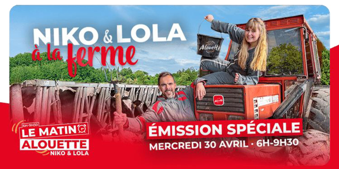 Alouette en direct d’une ferme pour une matinale spéciale Alouette en direct d’une ferme pour une matinale spéciale