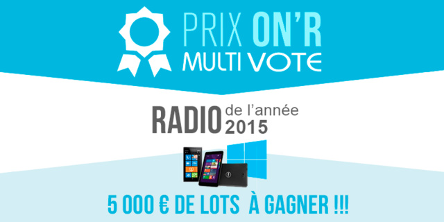 Europe 1 en tête des Prix ON’R Multivote Europe 1 en tête des Prix ON’R Multivote