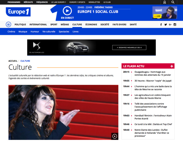 Europe1.fr : le site radio qui progresse le plus
