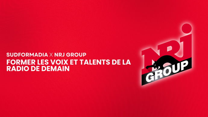 Sudformadia et NRJ s’allient pour former les voix de la radio de demain Sudformadia et NRJ s’allient pour former les voix de la radio de demain