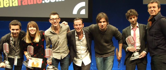 Rémi Castillo et Jean-Luc Reichmann on également fait le show lundi soir au Salon de la Radio Rémi Castillo et Jean-Luc Reichmann on également fait le show lundi soir au Salon de la Radio