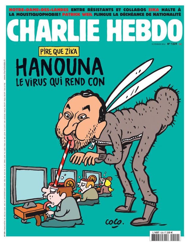 Hanouna sévèrement caricaturé par Charlie Hebdo