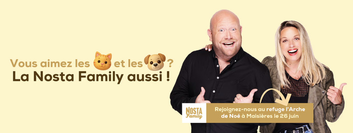 Belgique : "La Nosta Family" se mobilise pour les animaux Belgique : "La Nosta Family" se mobilise pour les animaux