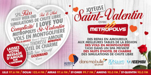 Metropolys : les amoureux seront comblés Metropolys : les amoureux seront comblés