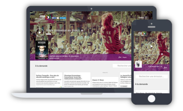 Nouveau look pour le radioplayer maradio.be Nouveau look pour le radioplayer maradio.be