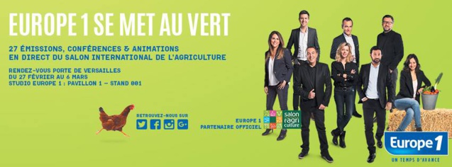Europe 1 partenaire du Salon de l’agriculture Europe 1 partenaire du Salon de l’agriculture