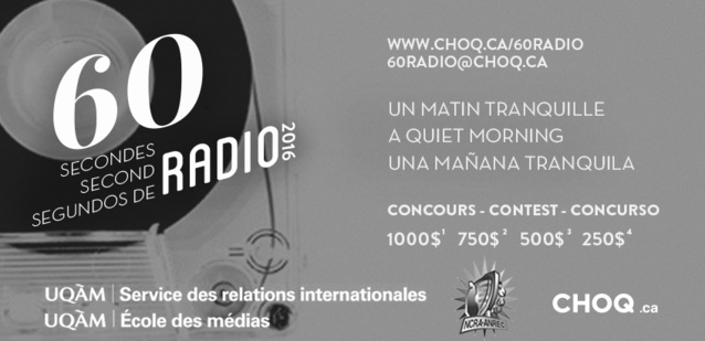 Concours "60 Secondes Radio 2016" : c'est parti