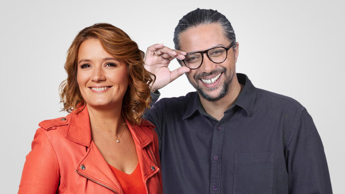 Pascale de la Tour du Pin et Matthieu Belliard, aux commandes du nouveau "5/7 Le Morning" dès le 25 août sur RMC et RMC Story.