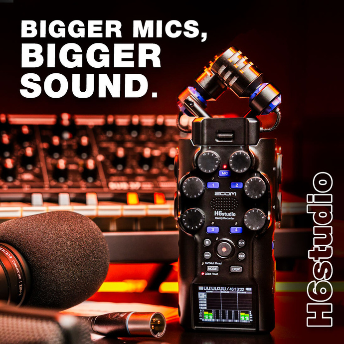 H6studio : enregistreur 8 pistes jusqu’à 192 kHz conçu pour la radio de terrain 