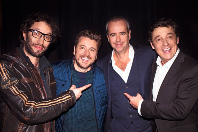 Manu Lévy, Bruno Guillon et Pascal Gigot ont répondu présents pour cette soirée placée sous le signe des 30 ans de carrière de Bruno Roblès © Patrice Aroca Manu Lévy, Bruno Guillon et Pascal Gigot ont répondu présents pour cette soirée placée sous le signe des 30 ans de carrière de Bruno Roblès © Patrice Aroca