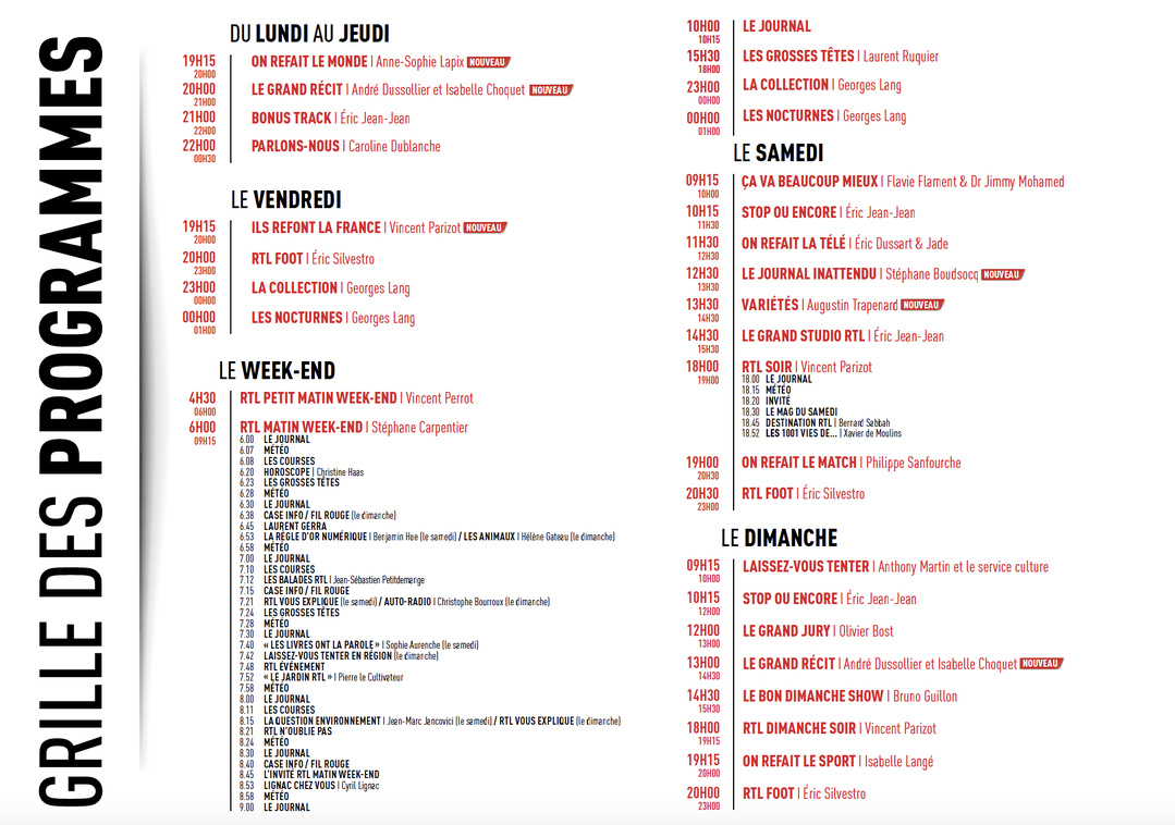 RTL intensifie son offre d’information, de divertissement et de récits