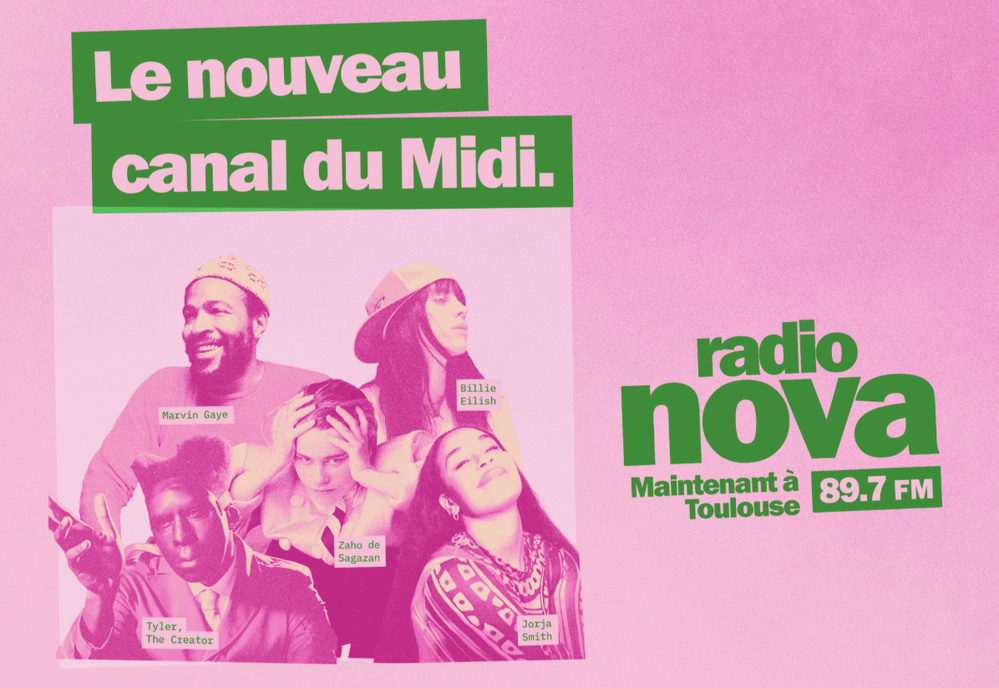 Toulouse capte Radio Nova sur la bande FM