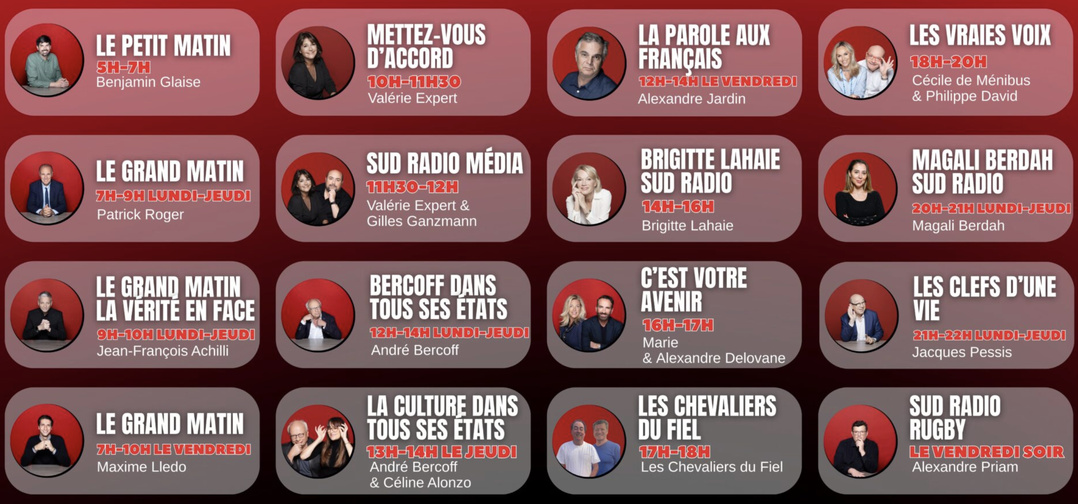 Sud Radio structure sa saison autour de débats, d’humour et d’interactivité 